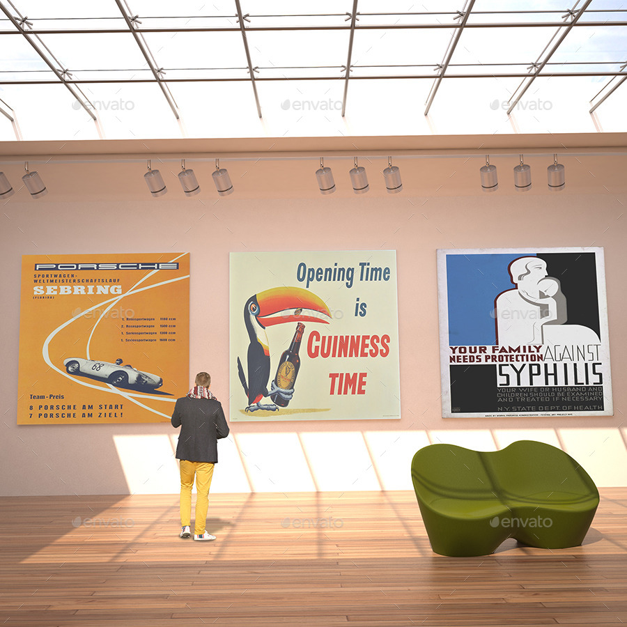 Art Exhibition MockUp Pack by PurpleVisions GraphicRiver